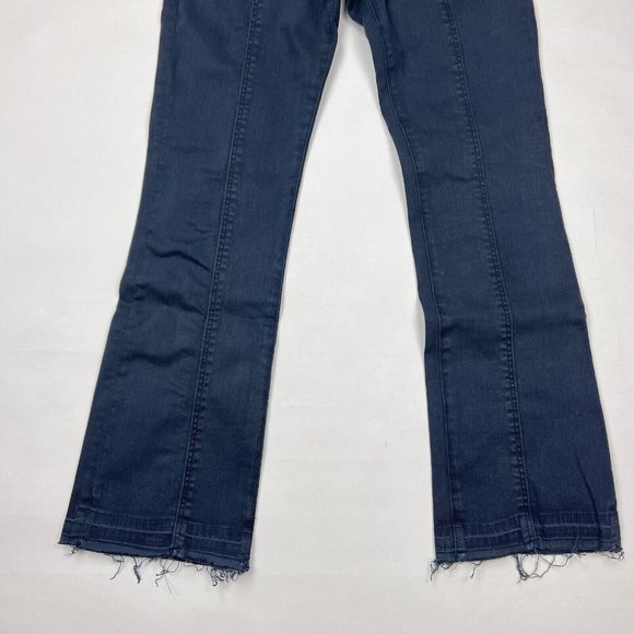 AG Adriano Goldschmied Jodi Crop Jean High-rise Slim Flare Stretch Blue Women 27 - Picture 4 of 12